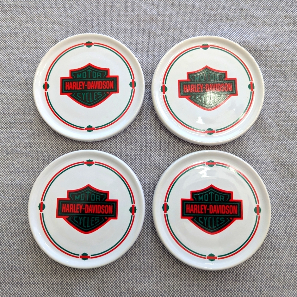 Harley-Davidson Christmas Coasters - Set of 4